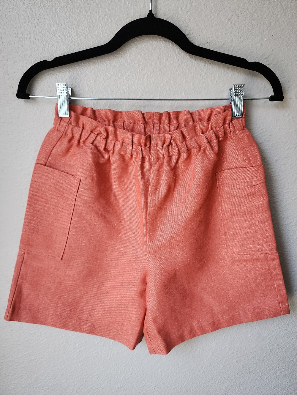 The Sunday Collective Linen Cotton Blend Paperbag Waist Shorts Size 12Y NWT